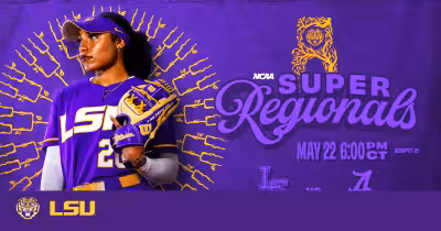 Alabama Softball Super Regional: LSU travels to Rhoads Stadium, May 22–24