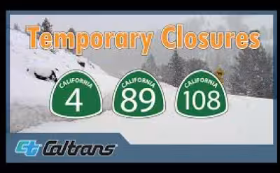 Snow threat closes Sonora, Ebbetts and Monitor passes at noon Monday