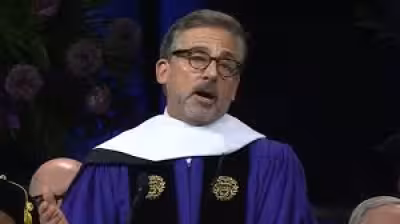 Steve Carell Tells Northwestern Class of 2025 to Choose Kindness — and Shut Up