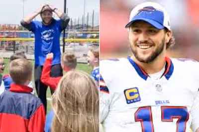 Josh Allen Surprises School Recess, Plays Number Game with Children After Becoming a Father